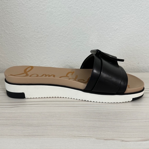 Size 8.5 Sam Edelman Ariane Black Slide Sandals - Picture 7 of 10